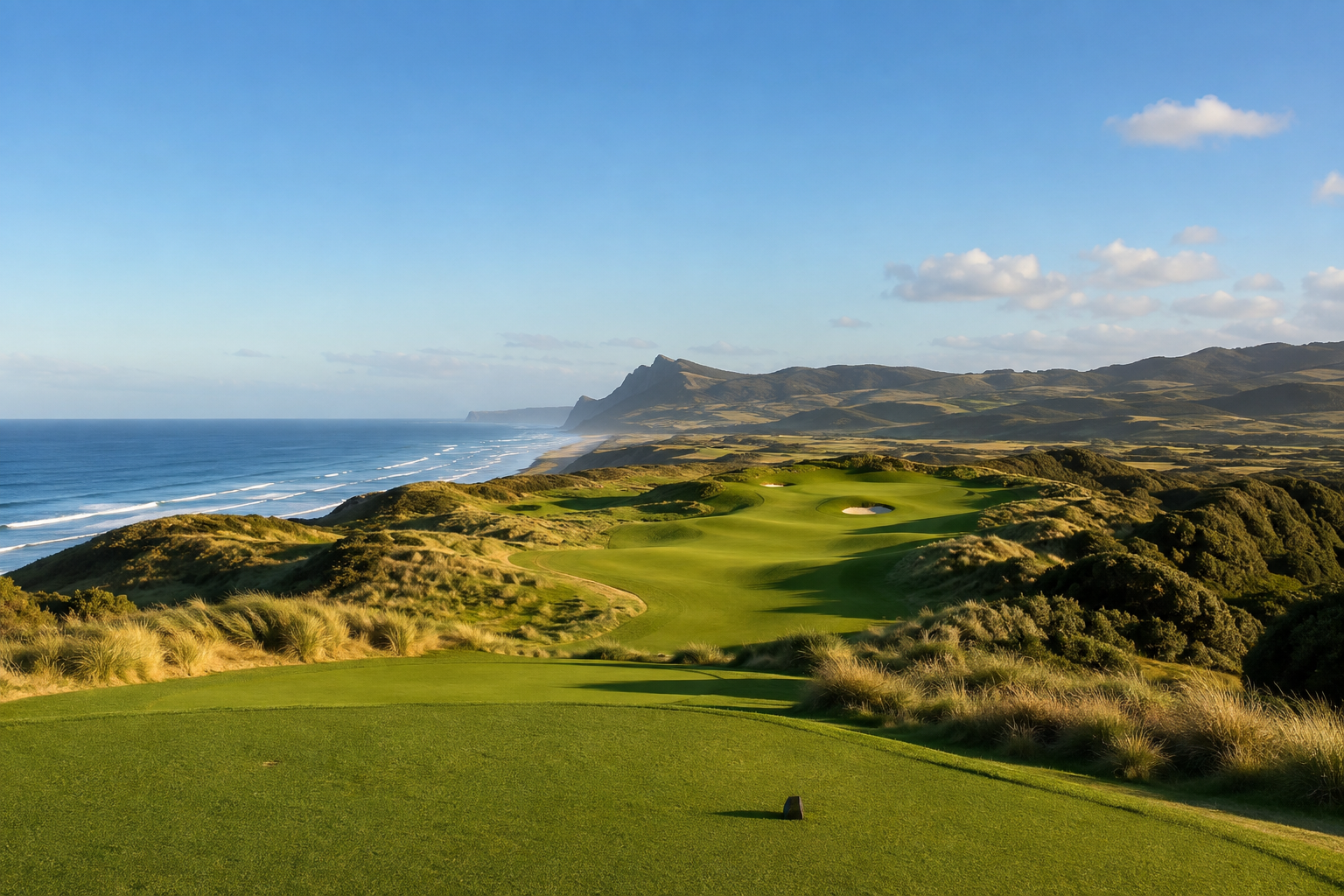 Coastal New Zealand golf course